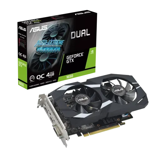 ASUS Dual GeForce GTX 1650 OC Edition 4GB GDDR6 EVO Graphics Card